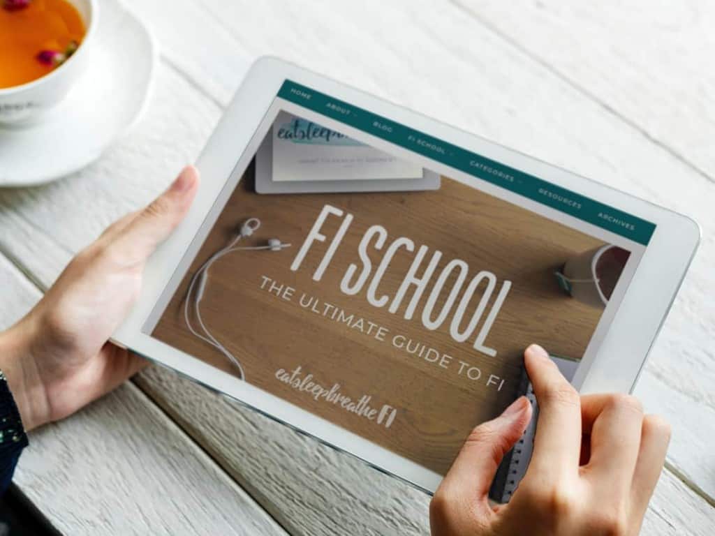 fi school on tablet
