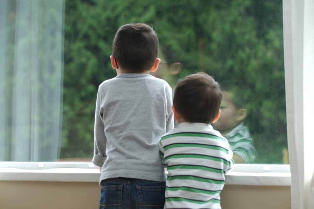 boys at window