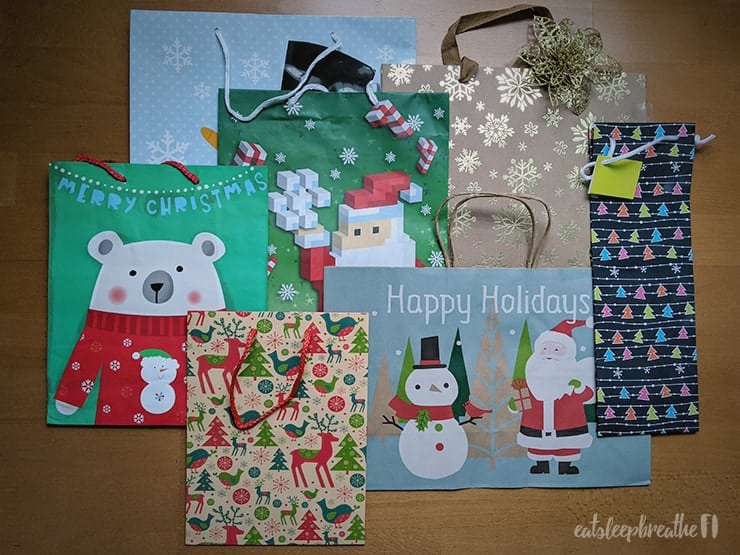 christmas paper gift bags