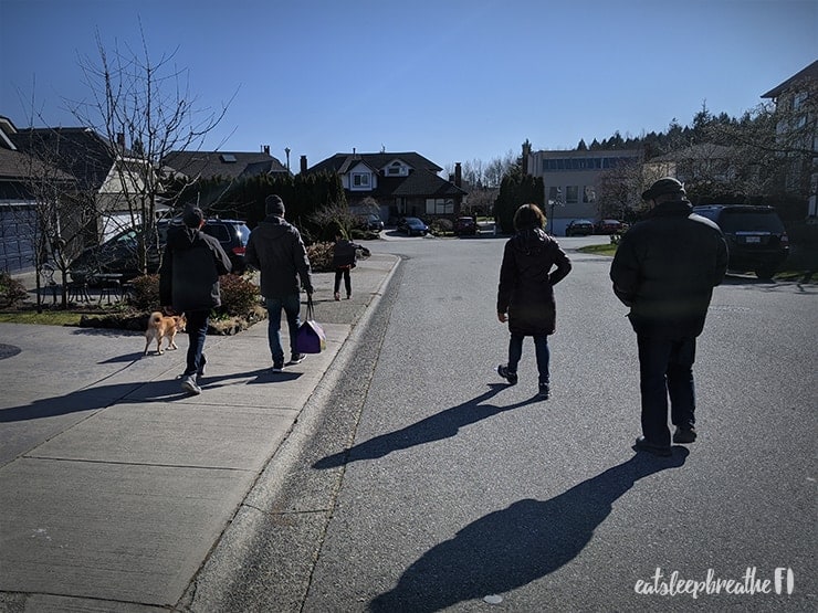 physical distancing neighbourhood walks